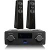 SoundBase with Ultra Tower / Black Oak Veneer